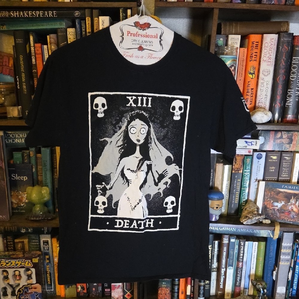 Black Graphic T-Shirt with Skull Design